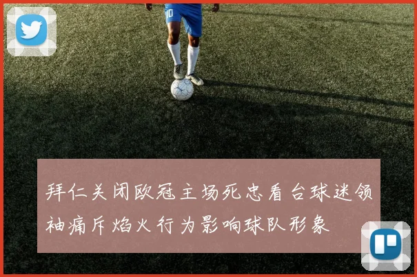 拜仁关闭欧冠主场死忠看台球迷领袖痛斥焰火行为影响球队形象